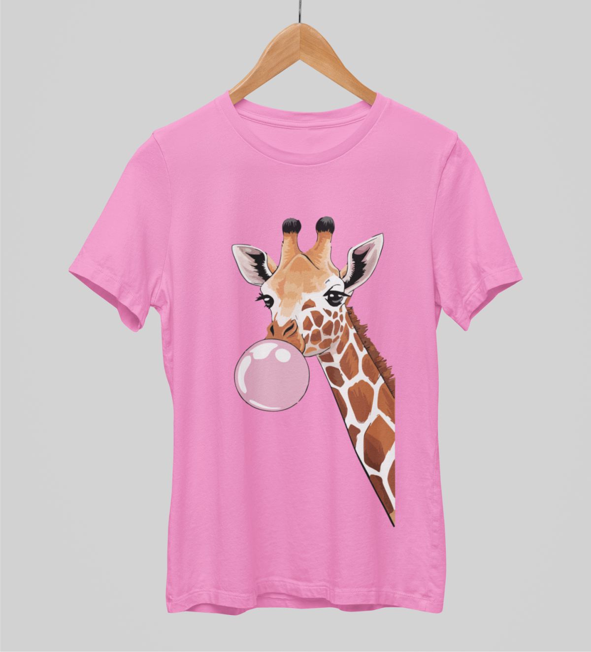 Vaaleanpunainen unisex T-paita "Kupla"
