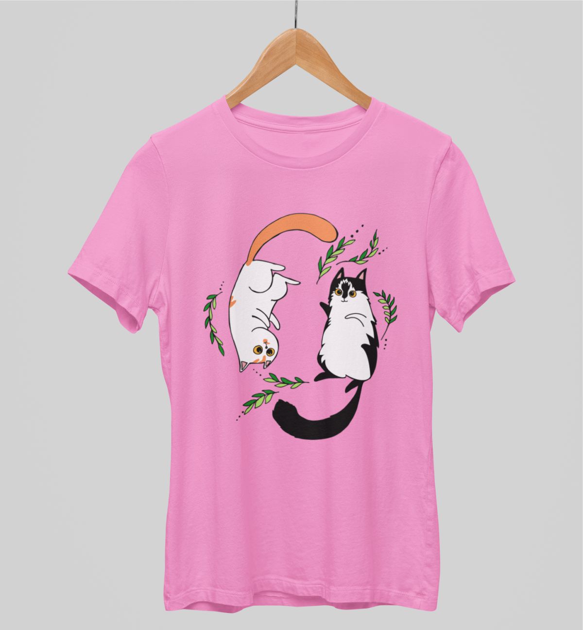 Vaaleanpunainen unisex T-paita "Kisulit"
