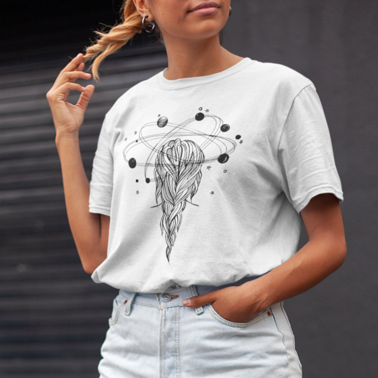 Valkoinen UNISEX T-paita Unelmoija