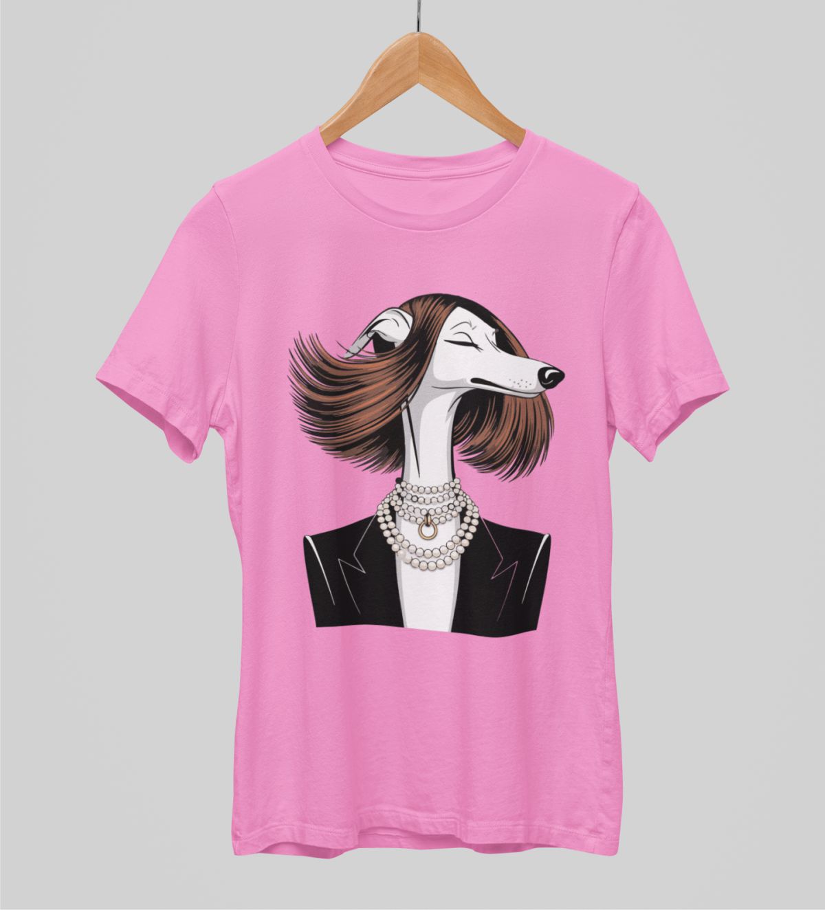 Vaaleanpunainen unisex T-paita "Ledi"