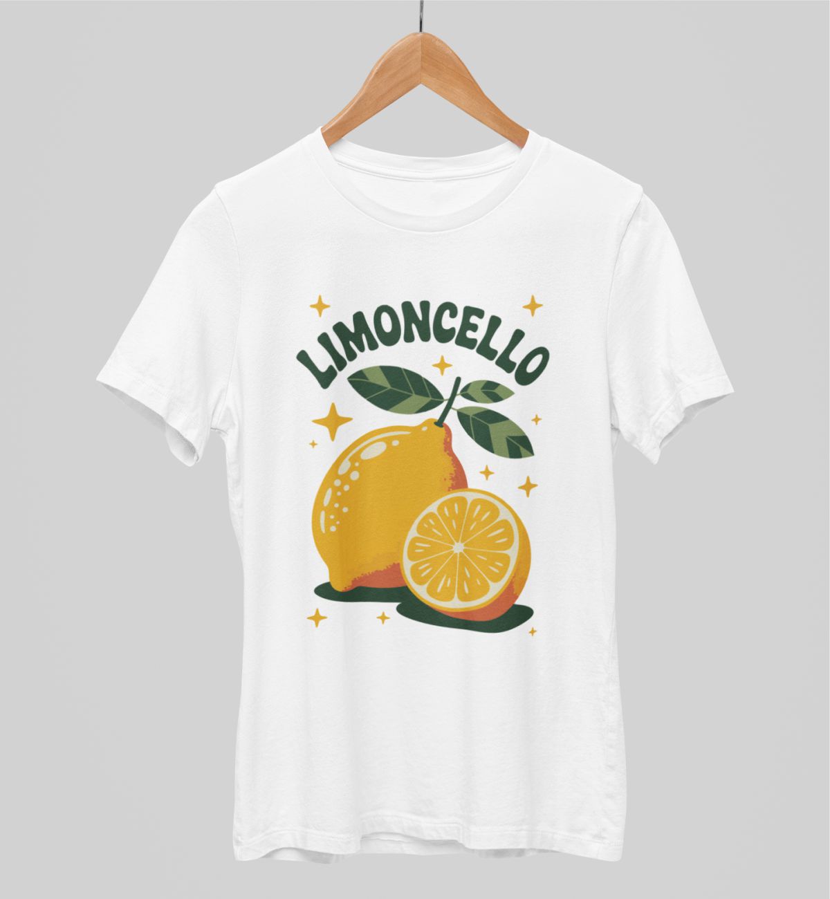 Valkoiset unisex T-paidat "Limoncello"
