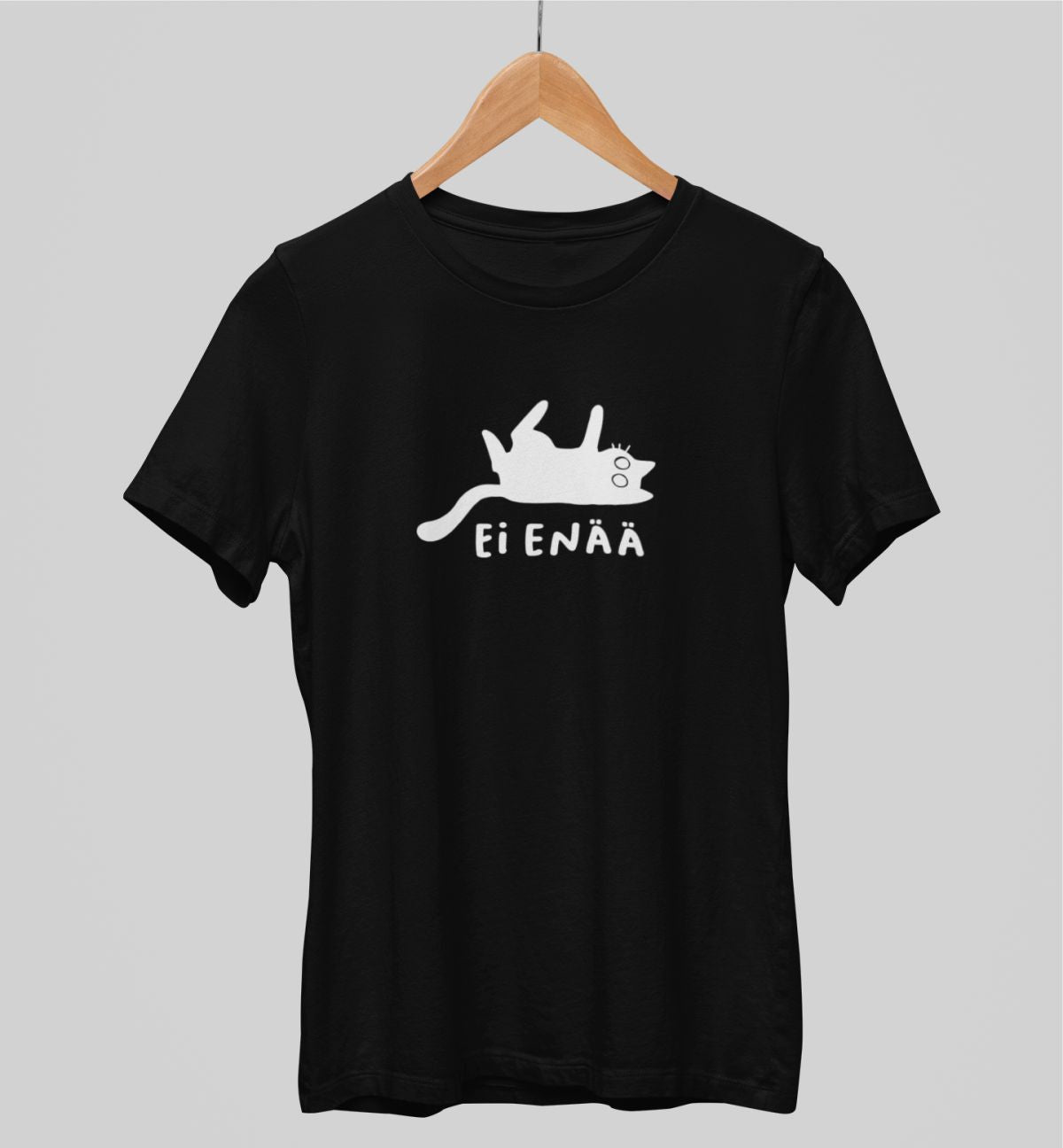 Mustat unisex T-paidat "Ei enää"