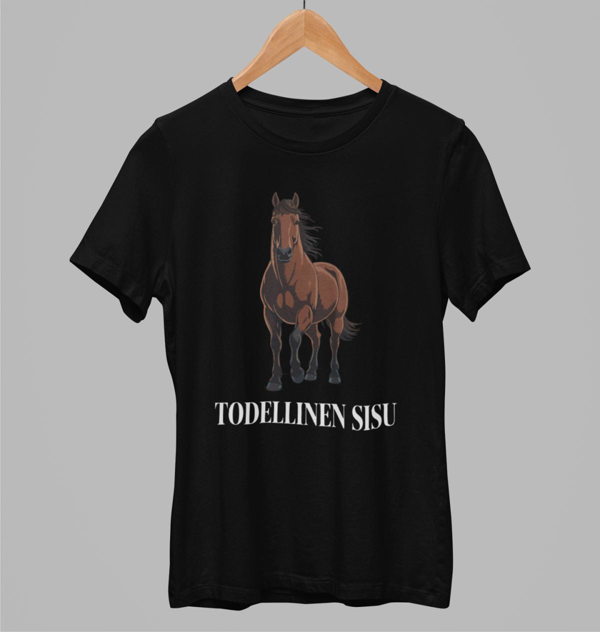 Mustat unisex T-paidat "Raviurheilu King"