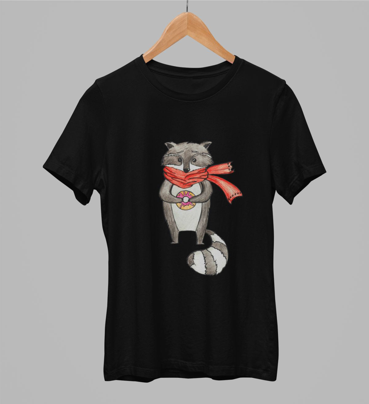 Mustat unisex T-paidat "Pesukarhu"