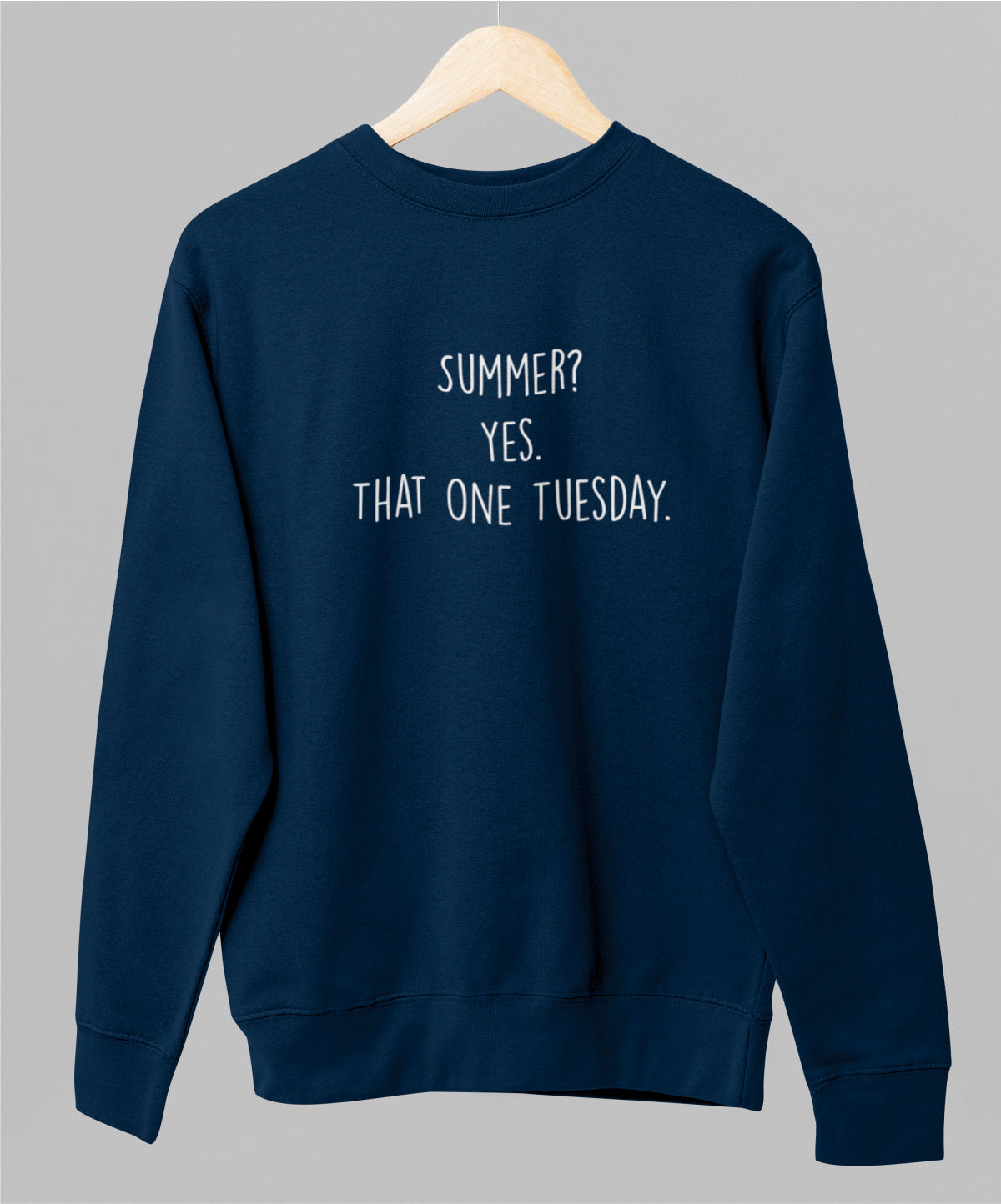 Sininen unisex collegepaita "Summer"