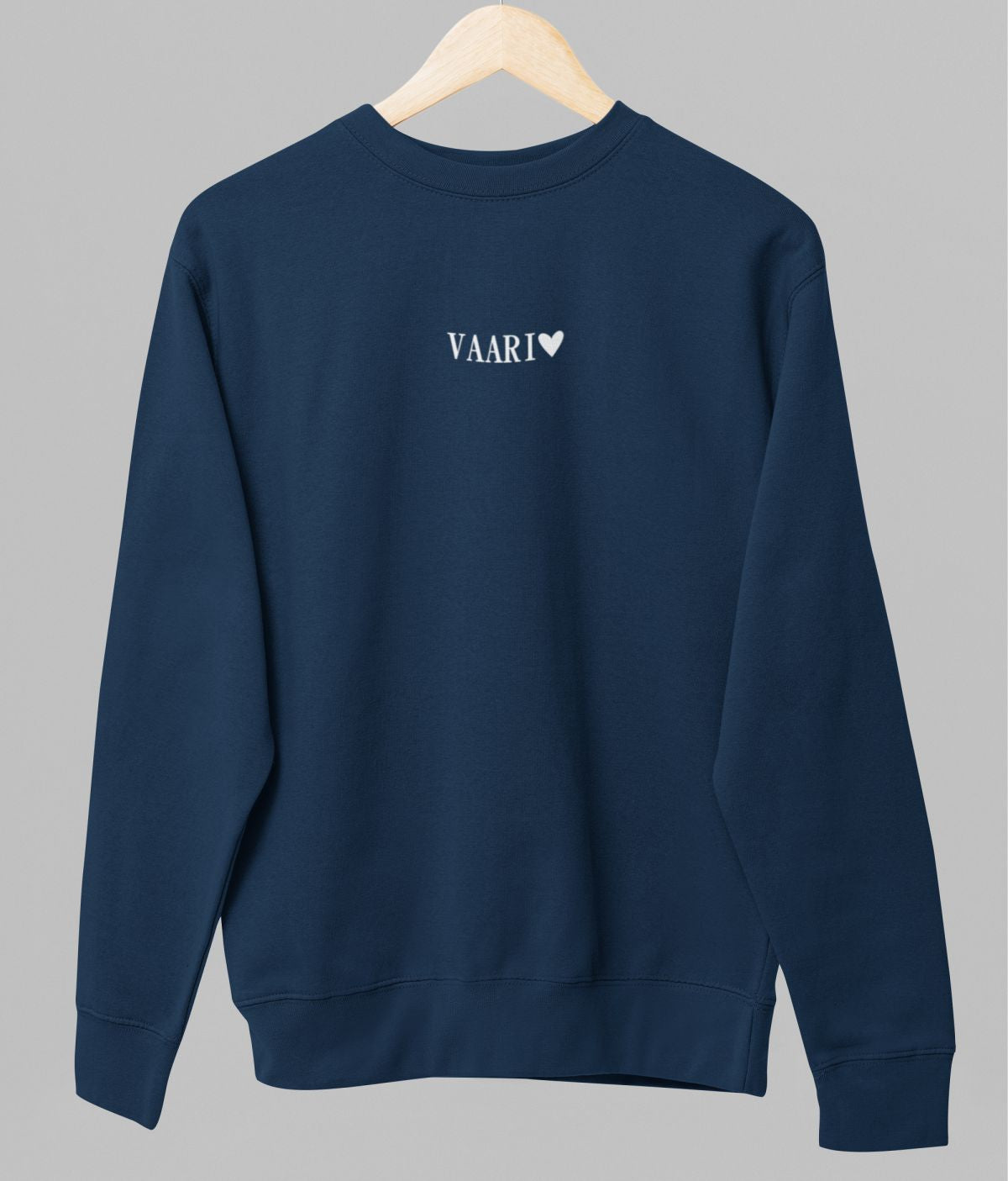Sininen unisex collegepaita "Pappa ja sydän"