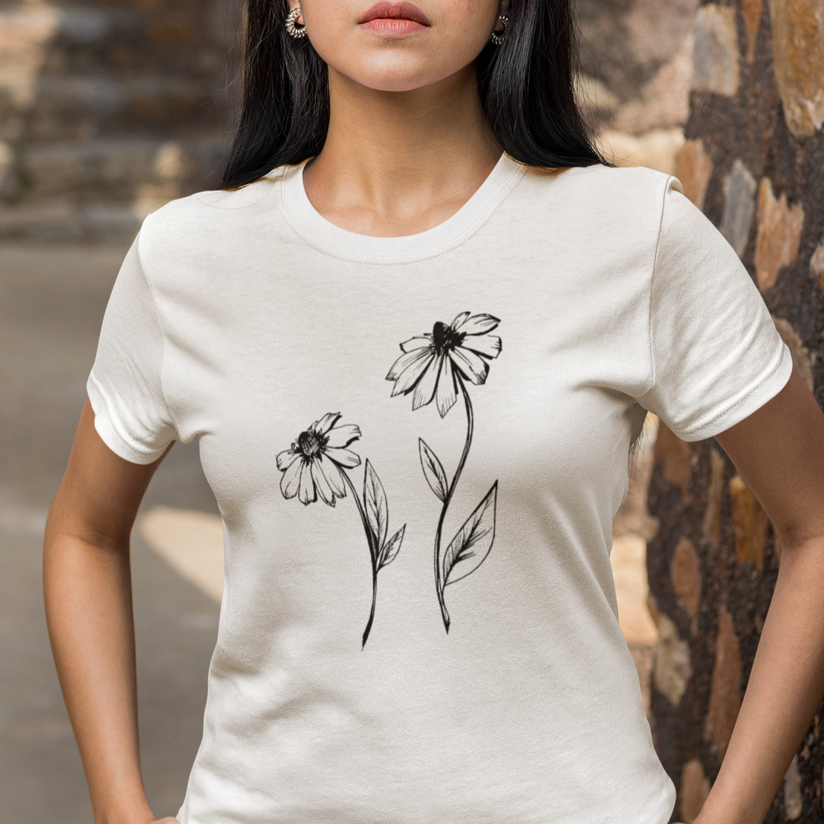 Valkoinen UNISEX T-paita Asterit