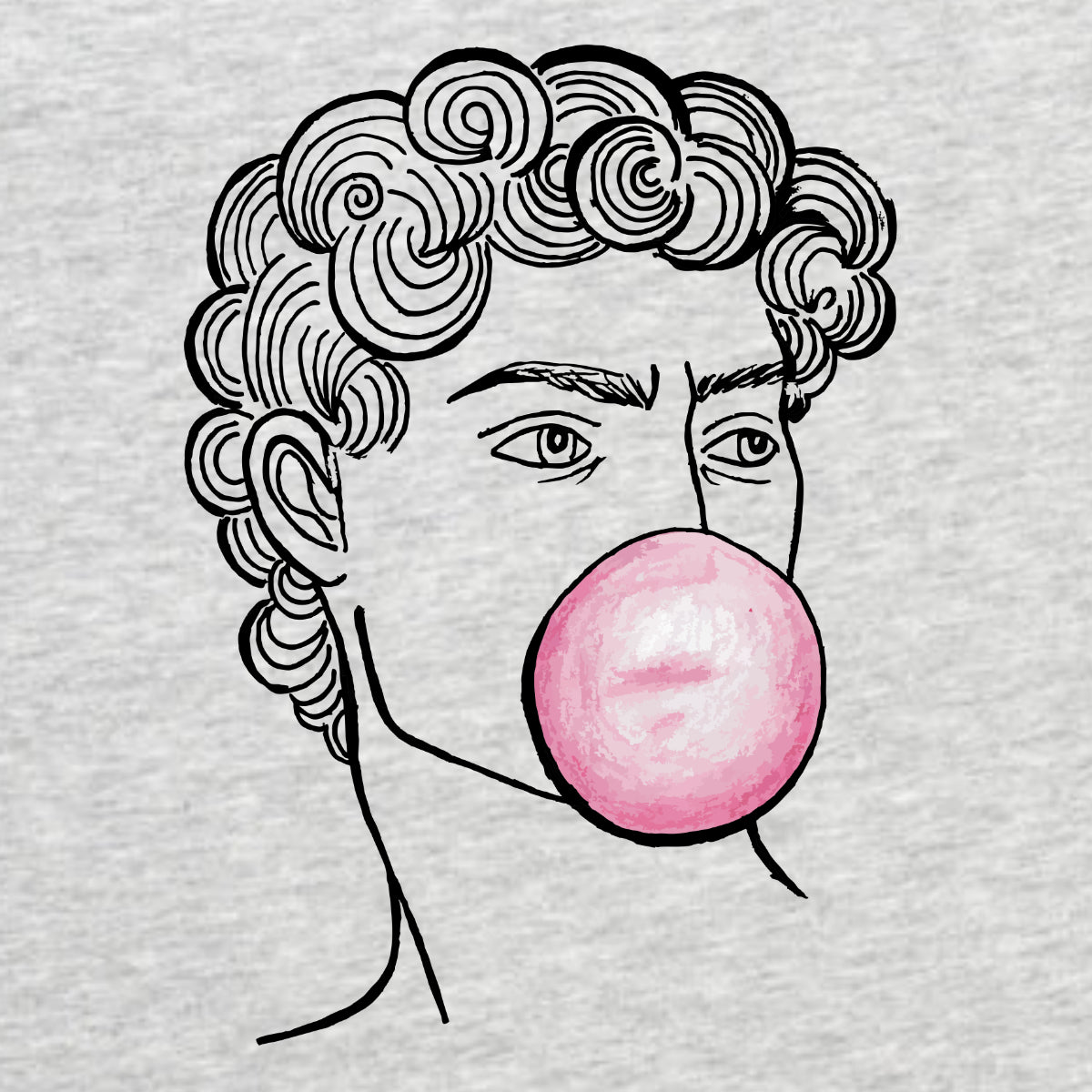 Harmaa meleerattu UNISEX T-paita Daavid