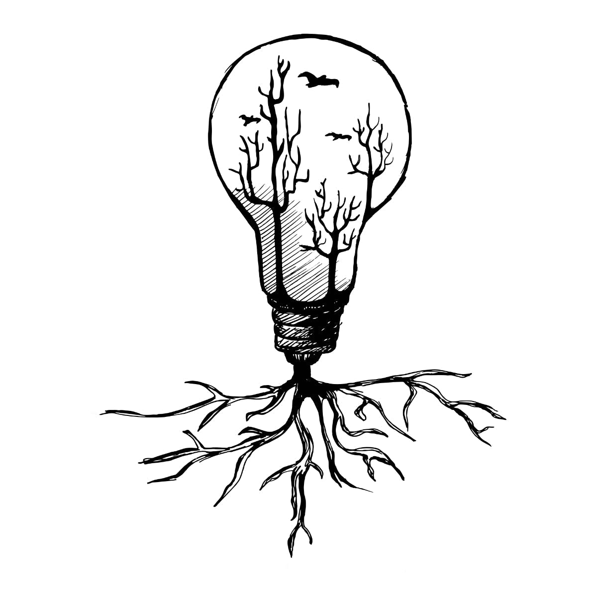 Valkoinen UNISEX T-paita Hehkulamppu