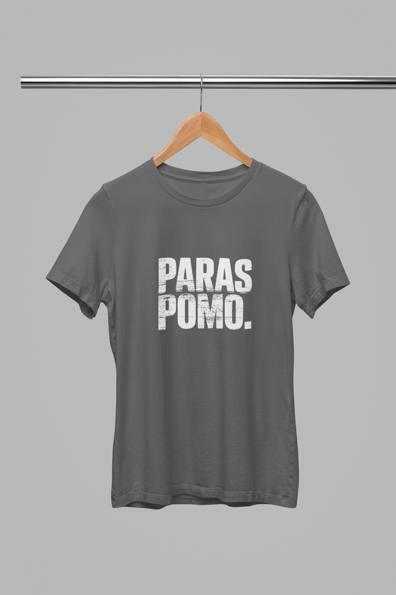 Tummanharmaat unisex T-paidat "Paras Pomo"