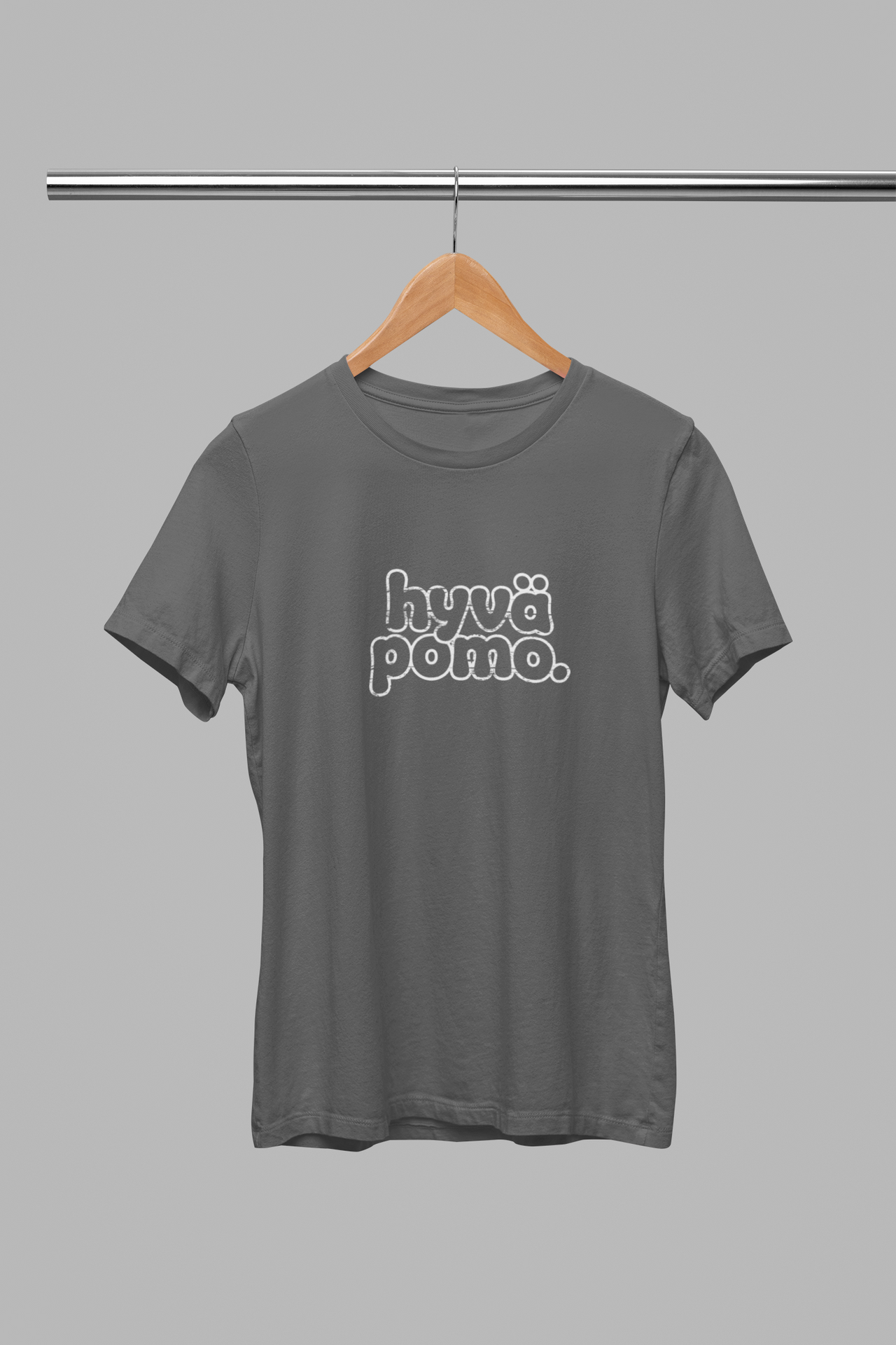 Tummanharmaat unisex T-paidat "Hyvä pomo"