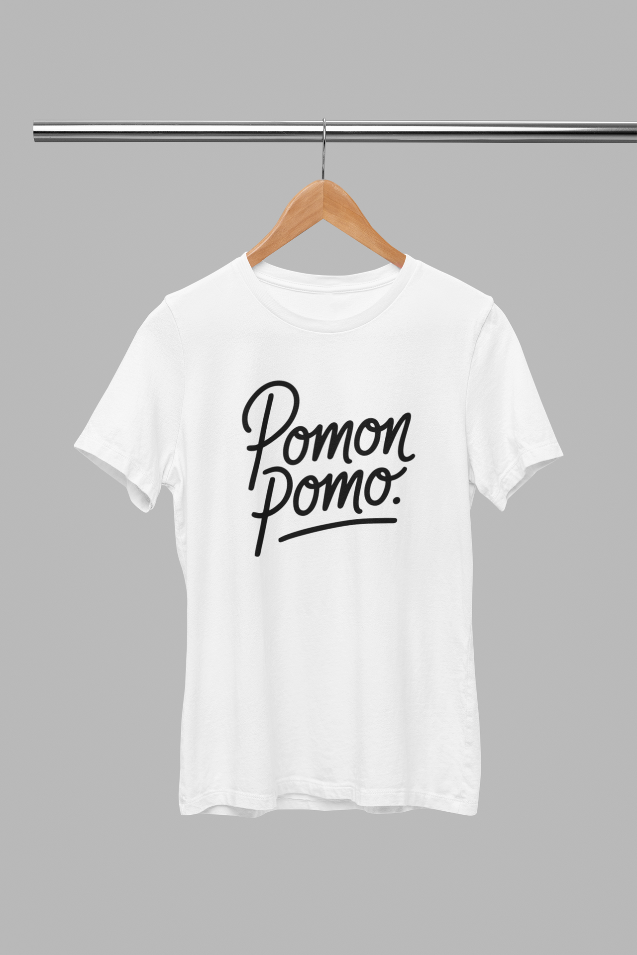 Valkoiset unisex T-paidat "Pomon Pomo"