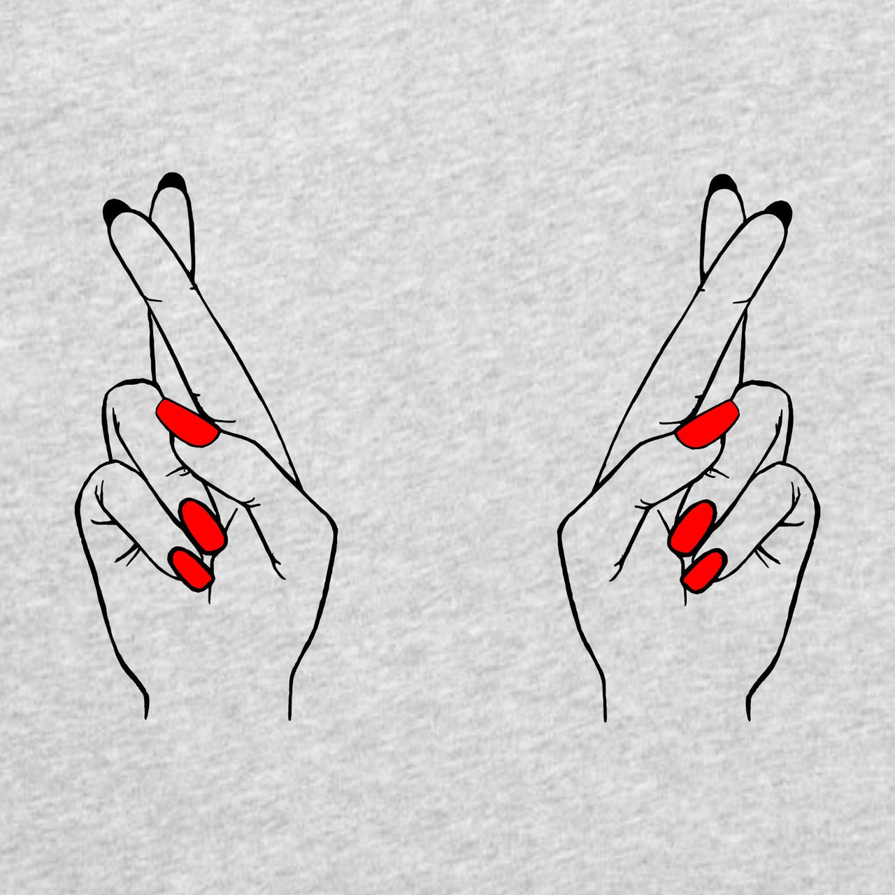 Harmaa meleerattu UNISEX T-paita Sormet